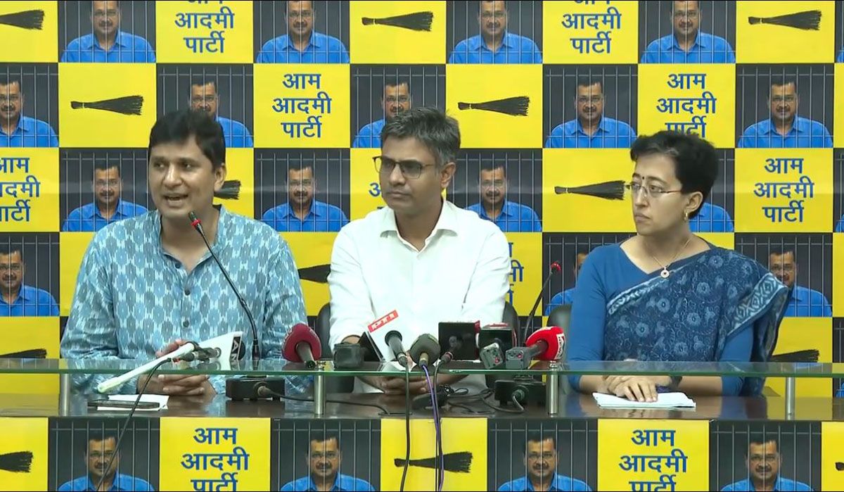 Saurabh Bharadwaj Sandeep Pathak and Atishi